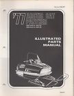 0185-071 Arctic Snowmobile 587 1977 Panther Manual Cat Parts