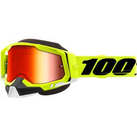 50012-00004 100% 2601-2920 Racecraft 2 Snow Goggles Fluo Yellow - Red Mirror