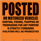 143 Nmv Oa Voss Signs Orange Alunimum Sign Gauge 794777116476