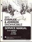 J21-153c 1973 Manual Snowmobile -1532 Service 21 833 Evinrude Johnson Hp