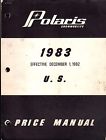 9910829 1983 Polaris Pricing Parts Snowmobile 227 Manual