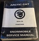 0153-034 2 1974-75 Manual Huge Cat Arctic Service Manuals Panther Parts