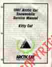 2254-642 Snowmobile Arctic Cat 1991 Kitty Service Manual P N 236