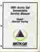 2254-645 Snowmobile Arctic Cat 1991 Cougar Cheetah Service Manual P N 346