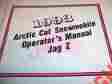 2254-820 Arctic Cat Original Operators Manual For 1993 Jag Z Looks Like Nos