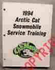 2255-011 Arctic Cat 1994 Snowmobile Complete Factory Service Training Manual