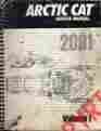 2256-347 Snowmobile Arctic Cat 2001 Volume One P N Service Manual 668