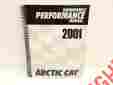 2256-352 2001 Arctic Cat Snowmobile Performance Service Manual P N