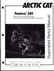 2256-894 Parts Pantera Manual Snowmobile 550 570 Arctic Cat 2004