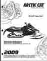 2258-247 Arctic Cat 2009 Snowmobile F6 Efi Sno Pro Parts Manual P N 708