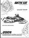 2258-248 Arctic Cat 2009 Snowmobile Crossfire 500 Efi Parts Manual P N 601