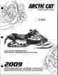2258-262 Arctic Cat 2009 Snowmobile F 570 Parts Manual P N 705