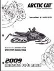 2258-436 Efi Arctic Snowmobile Manual 616 Parts Cat 1000 Crossfire 2009