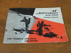 J25-201r 290439 Johnson Snowmobile Owners Manual Rs Neat Vintage