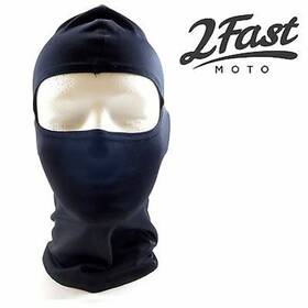 2fm-5111b 2fastmoto Black Nylon/lycra One Hole Face Mask Balaclava For Winter Sports