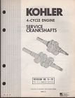 Ens-708 4 Crankshafts Engines Manual Kohler 806 Cycle 8m Service