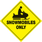 439 Sno Yr Voss Signs Yellow Plastic Reflective Sign 794777116759
