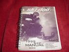484200003 Part Service Skidoo 2 Manual Shop Snowmobile 1999 Vol.