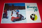 70scorpion Sno-machine Snowmobile Vintage Poster 70 Scorpion
