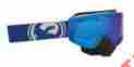 722-1728 Nfx Dragon Snowmobile Goggles Blue White Split Ion