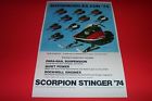 74line-up Stinger Vintage Poster 74 Scorpion Line-up Snowmobile