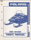 9912126 Sks 923 1992 500 Snowmobile Sp Polaris Manual Parts