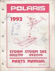 9912303 Parts 929 Storm Sks Manual Snowmobile 1993 Polaris