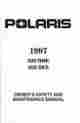 9913541 Snowmobile Polaris 1997 500 Rmk Sks P N Owner Manual 694