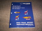 9917362 500 340 2002 Manual Sport Trail Polaris Shop Repair Snowmobile Service
