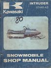 99963-3510 504 Manual 1981 Shop Intruder Kawasaki Service Snowmobile