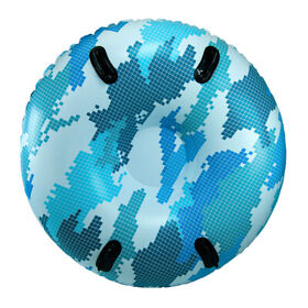 Pst10891 Aqua Leisure 48inch Pipeline Sno Mega 2-person Sno-tube Blue Camo