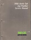 2254-328 Arctic Service Snowmobile Manual 1986 Jag Cat 479 Panther