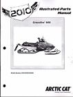 2258-653 Arctic 742 Snowmobile Manual Cat Parts 2010 600 Crossfire