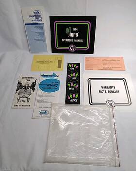 2254-025 Arctic Artic Cat Eltigre 295 340 400 440 Vintage 1974 El Tigre Snowmobile Operators Manual Warranty Booklet Ec