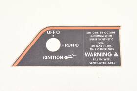 0211-743 Arctic Cat New Oem Dash Decal Nos