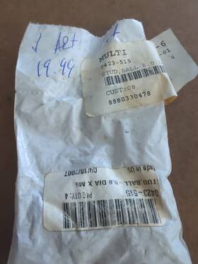 0423-515 Arctic Cat Lot Of 4 Oem Headlight Mount Stud