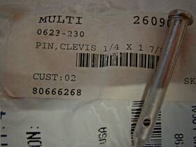 0623-230 Arctic Cat Nos Side Pod Clevis Pin New Oem