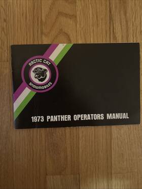 2254-016 Arctic Cat 1973 Panther Operators Manual