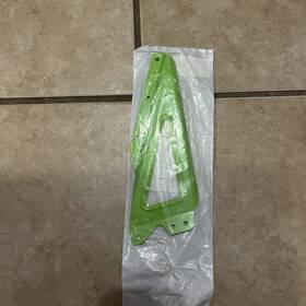 3707-181 Arctic Cat Snowmobile Lh Running Board Gusset Green #3707-181