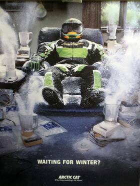 Arctic Cat 4034-845-s01 Waiting For Winter Poster 4034-845
