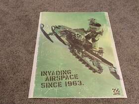 4054-078 Arctic Cat Vintage Invading Air Space Since 1963 Snowmobile Dealership Poster