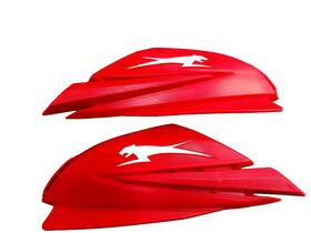 4639-527-03 Arctic Cat Universal Red Set Pair Hand Guards