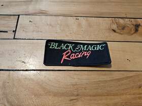 Arctic Cat 653569034346 Nos Black Magic Racing Patch 4-1/2 Inch 1-3/4 Rare Vintage Zr Ext T