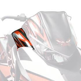 Arctic Cat 6639-349-s01 Windshield Side Deflectors Pride Orange 6639-349 12-18 Zr F Xf M