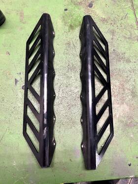 6706-243 Arctic Cat Black Tunnel Rack Side - Sold As Pair 2012-2025
