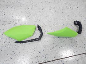 8639-042 Arctic Cat Snowmobile F M Xf Zr Team Medium Green Hand Guards -