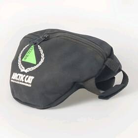 Arctic Cat 884646374677 Vintage Arctco Snowmobile Handlebar Bag Black Lightweight Zip
