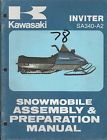 Sa340-a2 Assembly Preparation Kawasaki Manual 1978 Snowmobile 761 Inviter