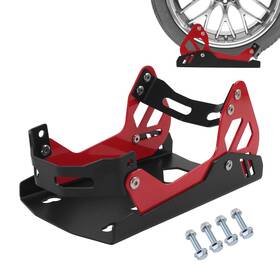 Atengidr Qp-010red Motorcycle Wheel Chock Transport Stand Adjustable Portable 1800 Lbs