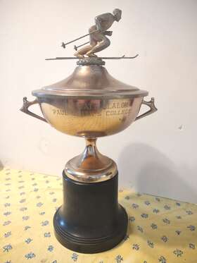 0000psc Balfour Vintage Ny State Slalom Ski Trophy By Paul Smith College